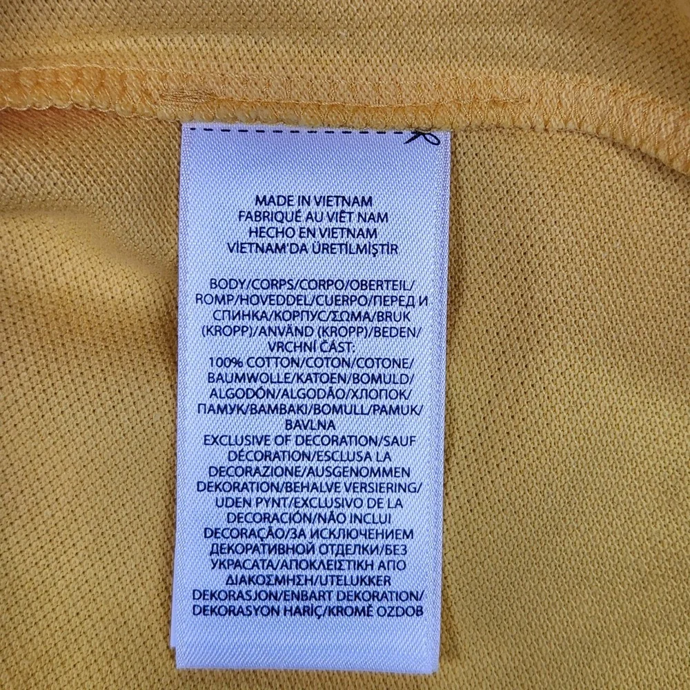 Polo Ralph Lauren Mens Classic Fit Short Sleeve Polo Shirt Yellow Small‎ S